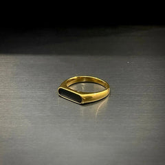 Gold signet ring
