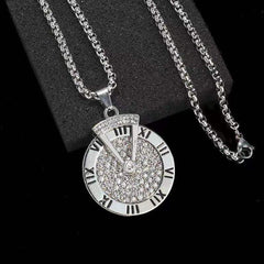 Roman numeral sweater pendant