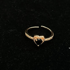 Heart gem ring