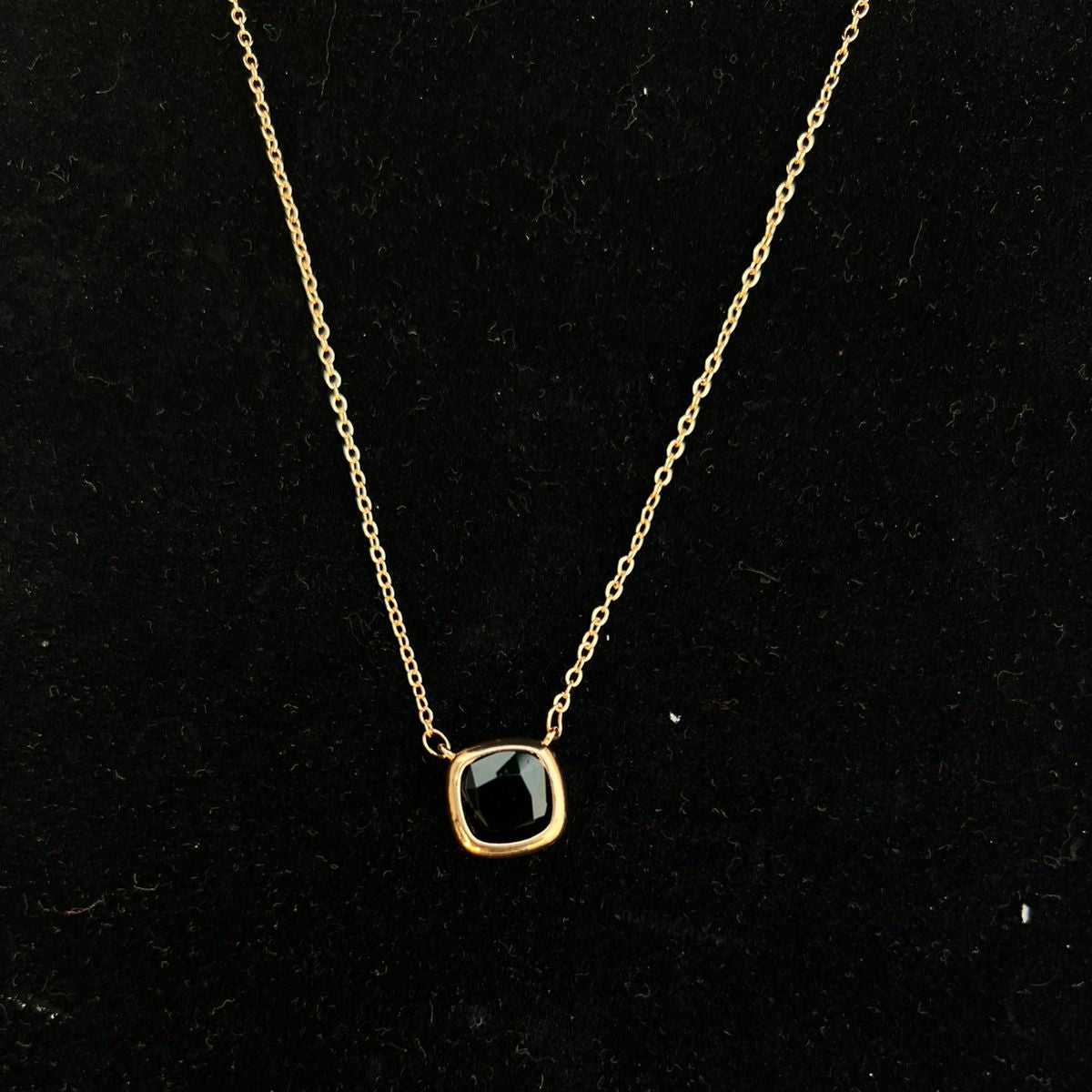 Black stone pendant