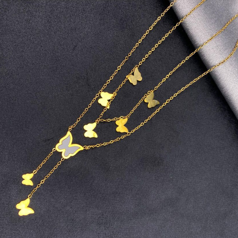 Butterfly double pendant