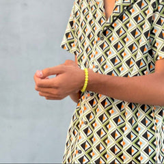 Yellow beaded bracelet