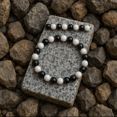 Black & White beaded bracelet
