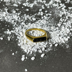 Gold signet ring