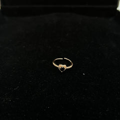 Heart gem ring