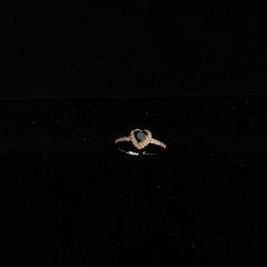 Heart gem ring