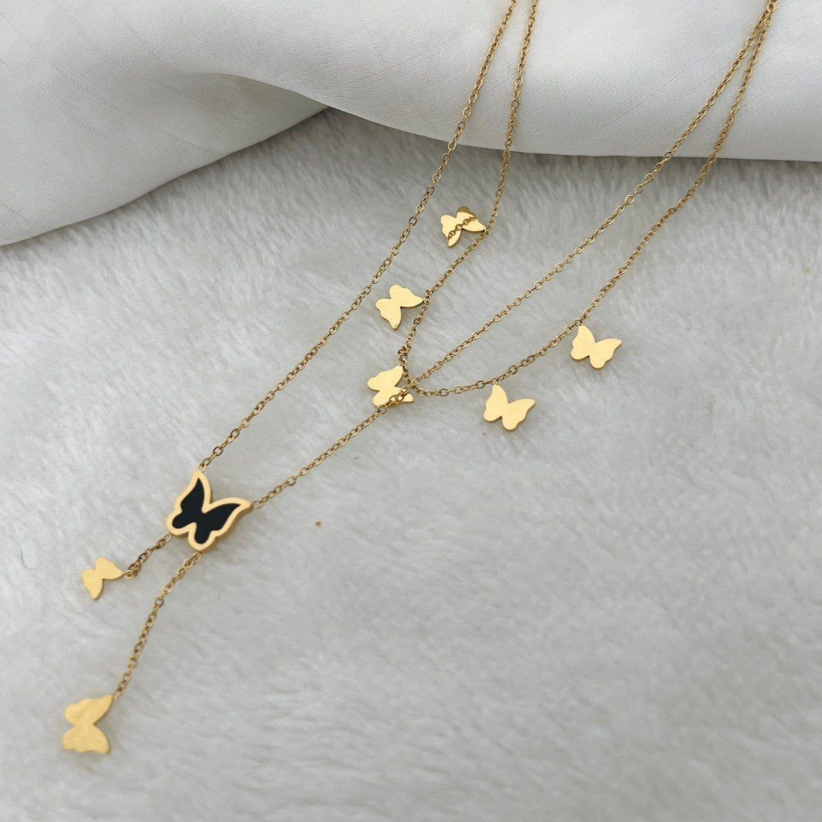 Butterfly double pendant
